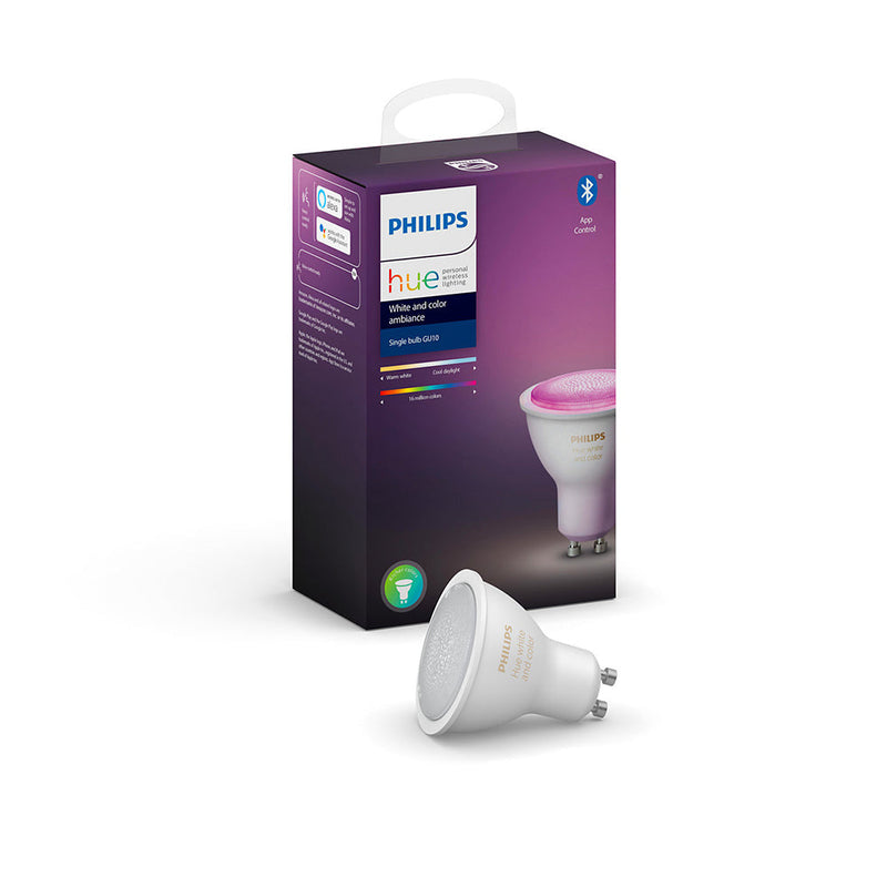 【免費送貨】Philips Hue 藍牙智能白光彩光燈膽 5.7W (GU10) - anlander 好貨加 - 香港