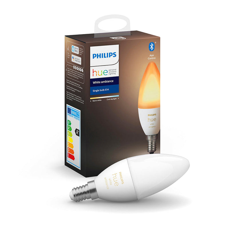 【免費送貨】Philips Hue 藍牙智能黃白光燈膽 5.2W (E14螺頭) - anlander 好貨加 - 香港