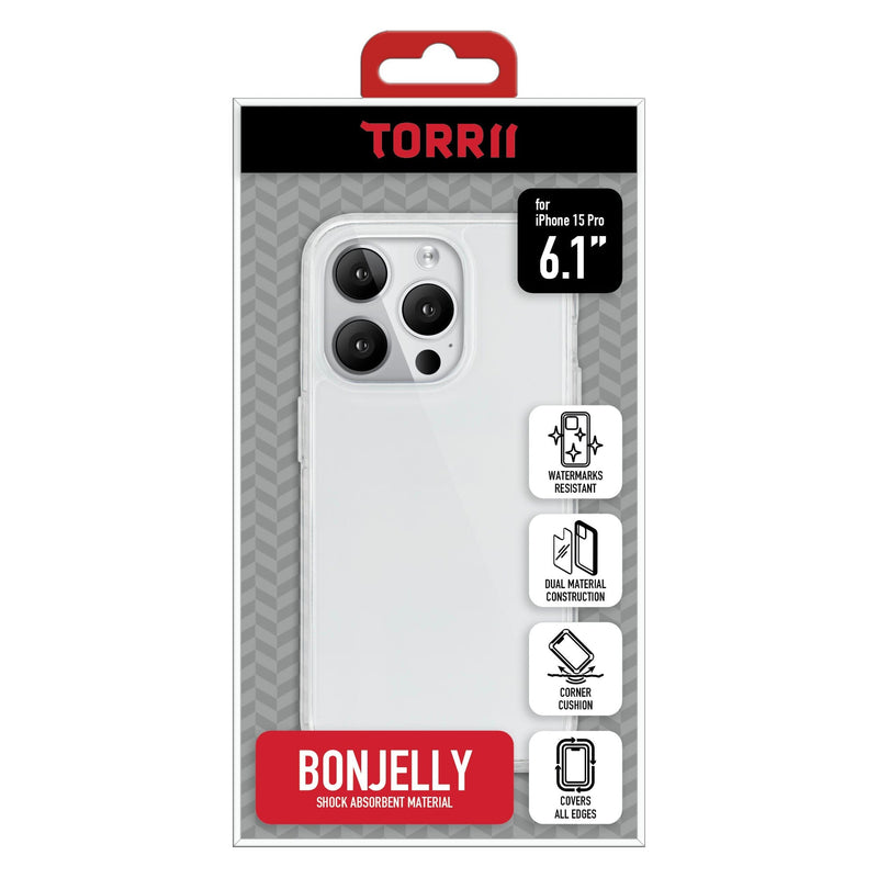 Torrii BonJelly 手機軟殼 for iPhone 15 Pro (透明)