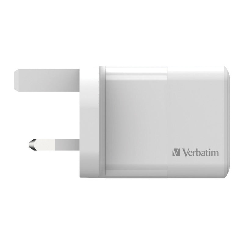 【免費送貨】Verbatim 雙輸出 USB-C PD+QC 插牆式充電器 (20W) - anlander 好貨加 - 香港